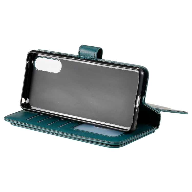 For Sony Xpeira 10 II Multifunctional Magnetic Copper Buckle Horizontal Flip Solid Color Leather Case with 10 Card Slots & Wallet & Holder & Photo Frame