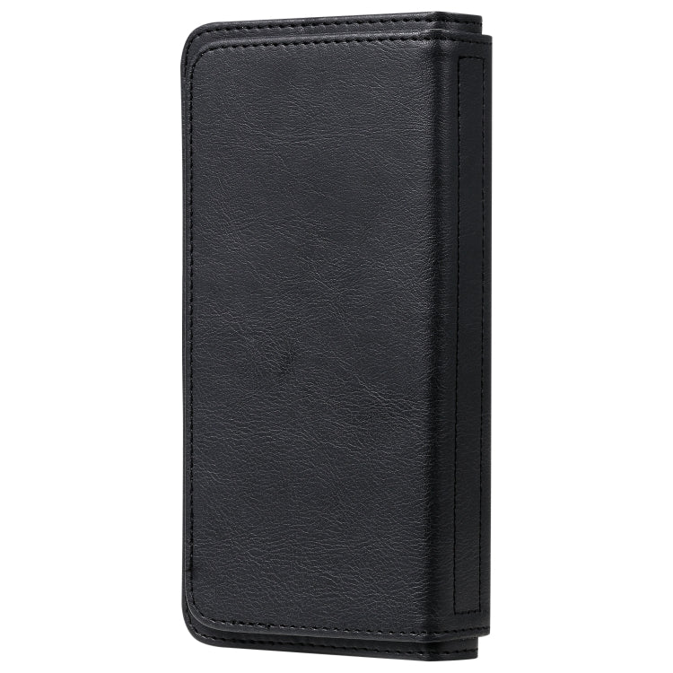 For Sony Xpeira 10 II Multifunctional Magnetic Copper Buckle Horizontal Flip Solid Color Leather Case with 10 Card Slots & Wallet & Holder & Photo Frame