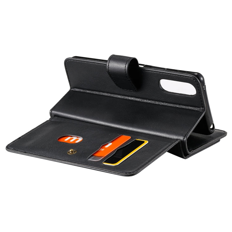 For Sony Xpeira 10 II Multifunctional Magnetic Copper Buckle Horizontal Flip Solid Color Leather Case with 10 Card Slots & Wallet & Holder & Photo Frame