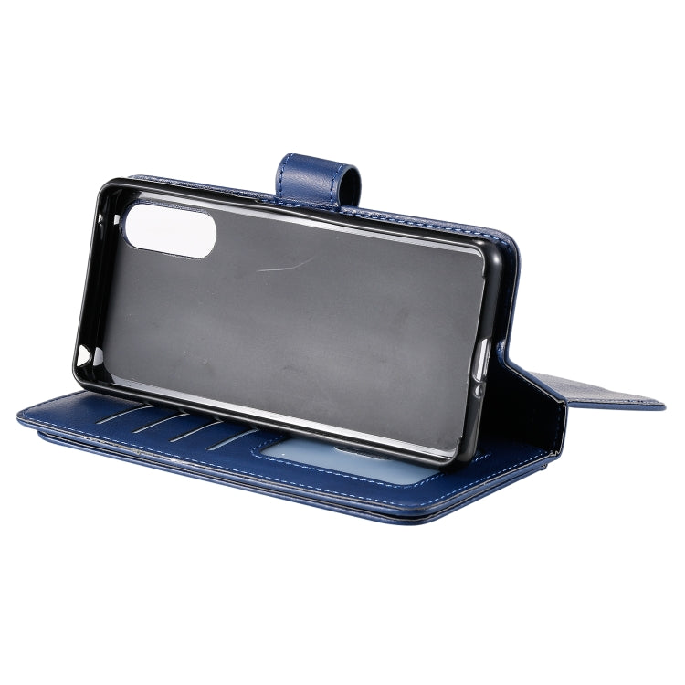 For Sony Xpeira 10 II Multifunctional Magnetic Copper Buckle Horizontal Flip Solid Color Leather Case with 10 Card Slots & Wallet & Holder & Photo Frame