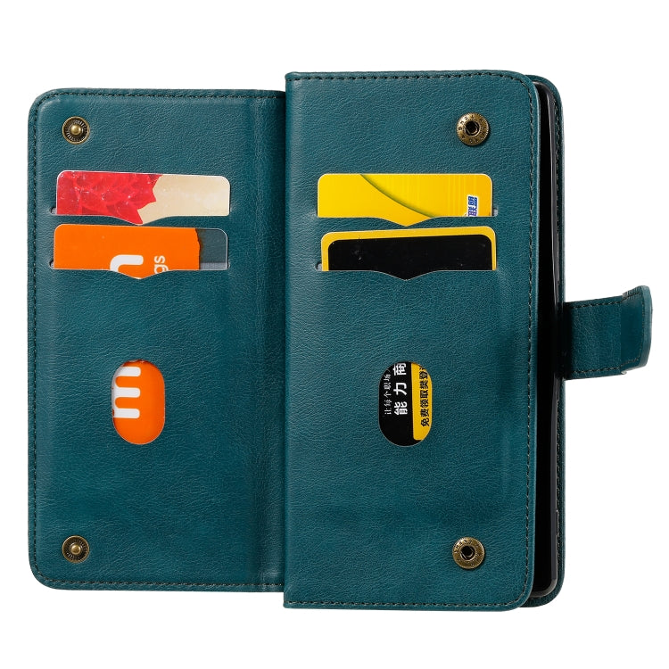 For Sony Xpeira 5 Multifunctional Magnetic Copper Buckle Horizontal Flip Solid Color Leather Case with 10 Card Slots & Wallet & Holder & Photo Frame