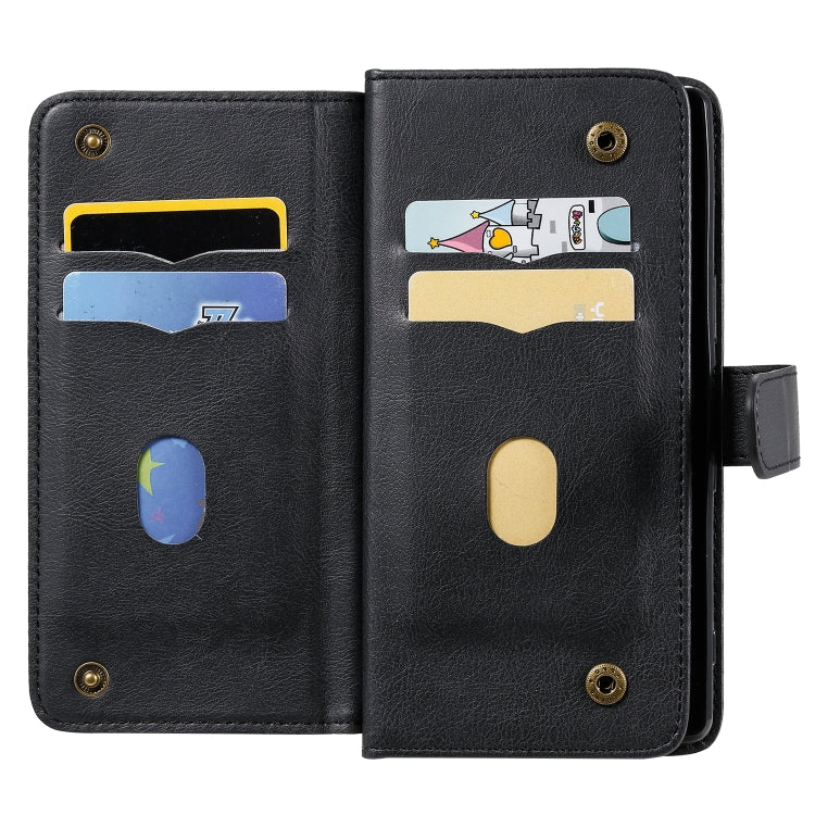 For Sony Xpeira 5 Multifunctional Magnetic Copper Buckle Horizontal Flip Solid Color Leather Case with 10 Card Slots & Wallet & Holder & Photo Frame