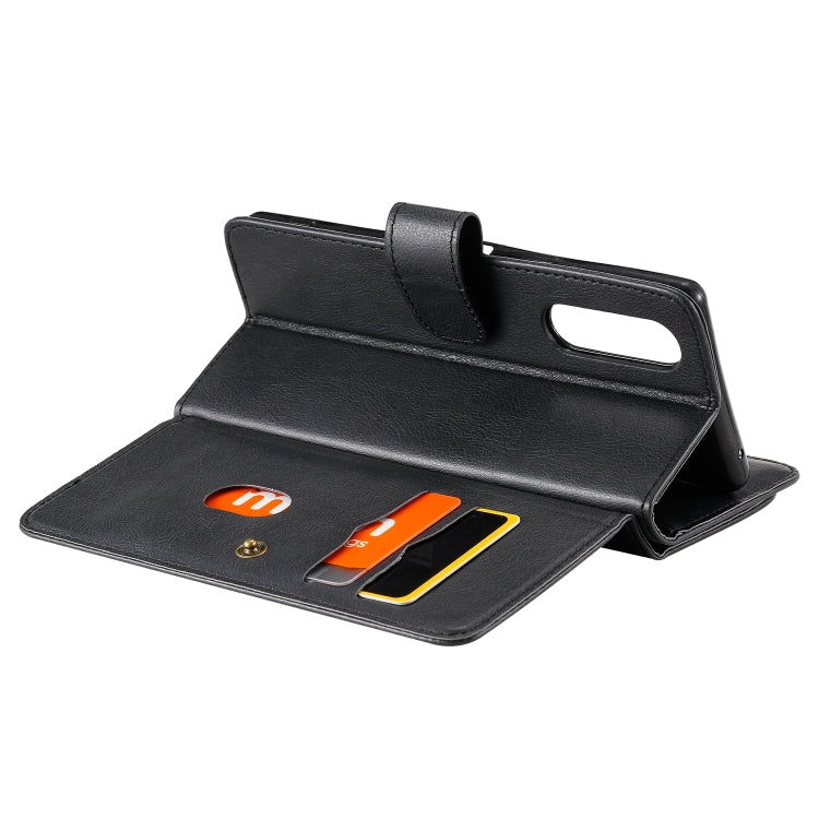 For Sony Xpeira 5 Multifunctional Magnetic Copper Buckle Horizontal Flip Solid Color Leather Case with 10 Card Slots & Wallet & Holder & Photo Frame