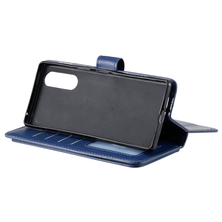 For Sony Xpeira 5 Multifunctional Magnetic Copper Buckle Horizontal Flip Solid Color Leather Case with 10 Card Slots & Wallet & Holder & Photo Frame