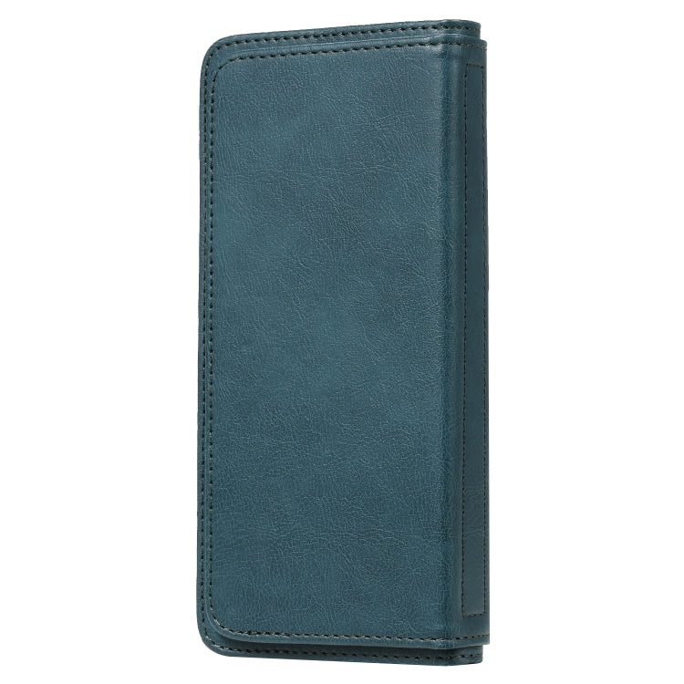 For Sony Xpeira 8 Multifunctional Magnetic Copper Buckle Horizontal Flip Solid Color Leather Case with 10 Card Slots & Wallet & Holder & Photo Frame