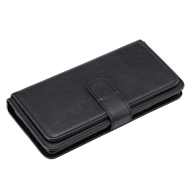 For Sony Xpeira 8 Multifunctional Magnetic Copper Buckle Horizontal Flip Solid Color Leather Case with 10 Card Slots & Wallet & Holder & Photo Frame