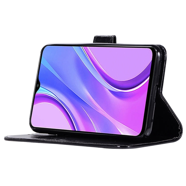 For Xiaomi Redmi 9 Copper Buckle Retro Crazy Horse Texture Horizontal Flip Leather Case with Holder & Card Slots & Wallet