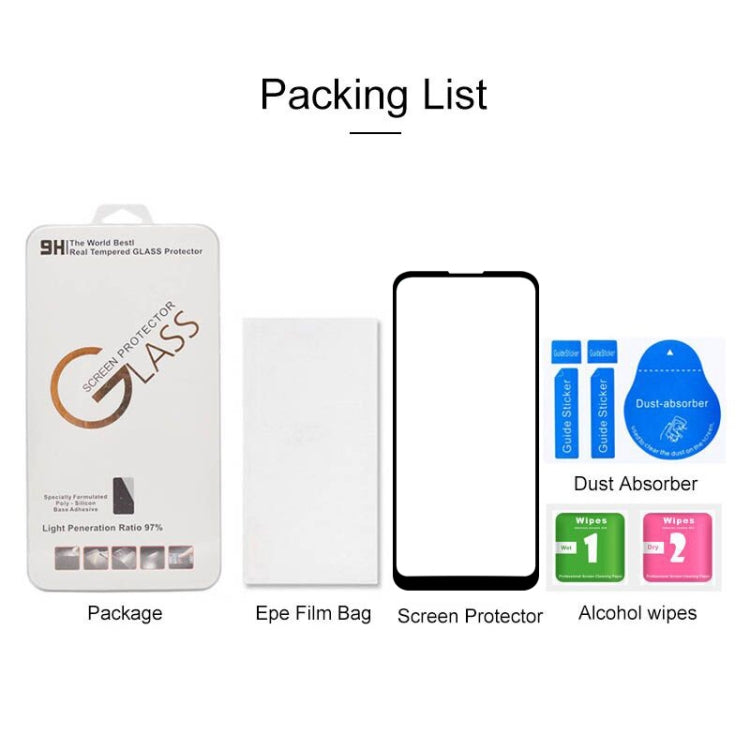 For Motorola Moto G Fast Full Glue Full Screen Tempered Glass Film