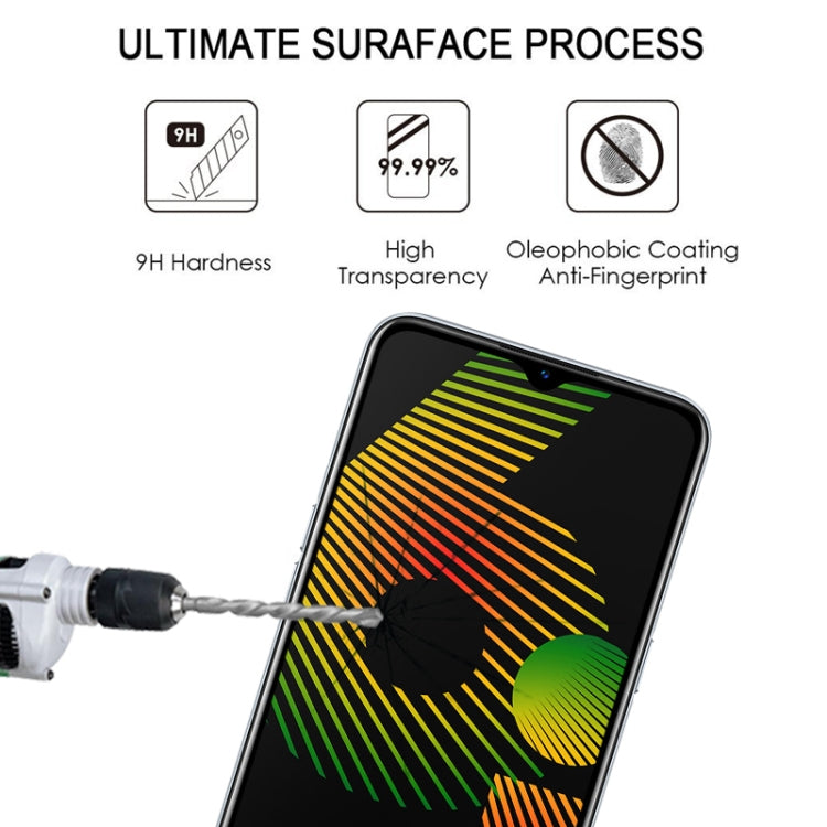 For OPPO Realme 6i Full Glue Full Screen Tempered Glass Film