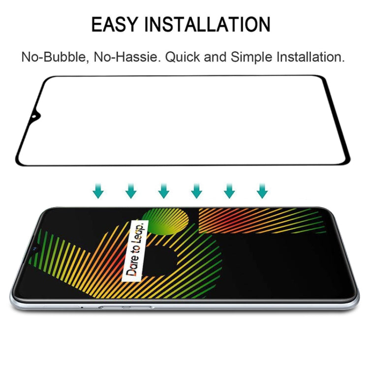 For OPPO Realme 6i Full Glue Full Screen Tempered Glass Film