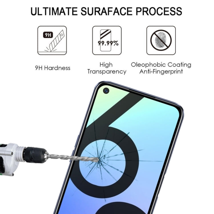 For OPPO Realme 6S Full Glue Full Screen Tempered Glass Film