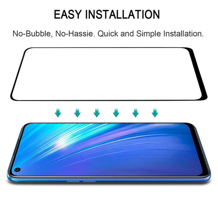 For OPPO Realme 6 25 PCS Full Glue Full Screen Tempered Glass Film