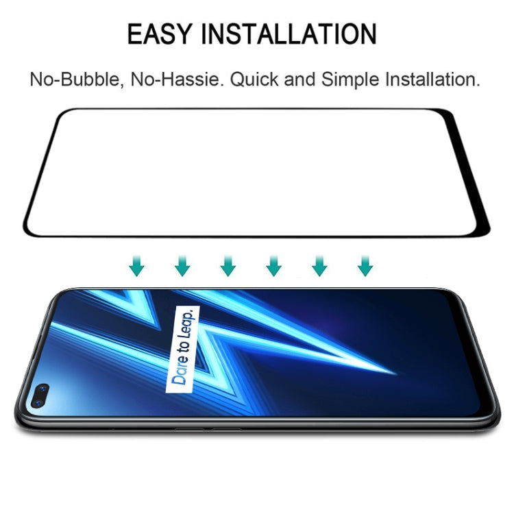 For OPPO Realme 6 Pro 25 PCS Full Glue Full Screen Tempered Glass Film