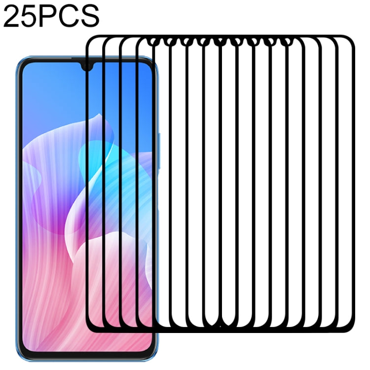 For Huawei Enjoy Z 5G 25 PCS Full Glue Full Screen Tempered Glass Film