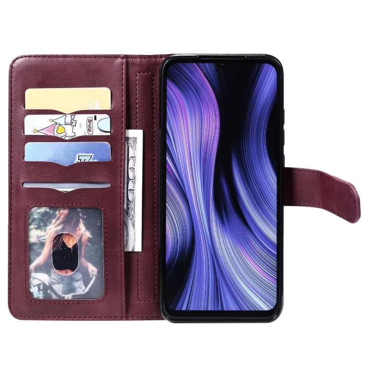 For Xiaomi Redmi 10X 5G / Redmi 10X Pro 5G Multifunctional Magnetic Copper Buckle Horizontal Flip Solid Color Leather Case with 10 Card Slots & Wallet & Holder & Photo Frame