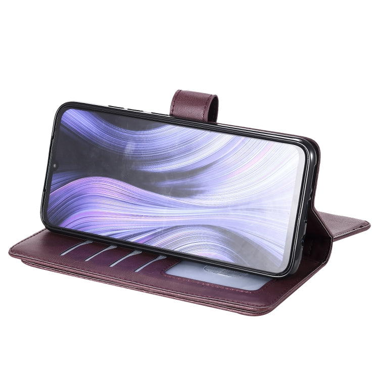 For Xiaomi Redmi 10X 5G / Redmi 10X Pro 5G Multifunctional Magnetic Copper Buckle Horizontal Flip Solid Color Leather Case with 10 Card Slots & Wallet & Holder & Photo Frame