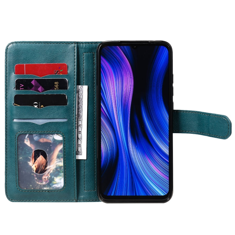 For Xiaomi Redmi 10X 5G / Redmi 10X Pro 5G Multifunctional Magnetic Copper Buckle Horizontal Flip Solid Color Leather Case with 10 Card Slots & Wallet & Holder & Photo Frame