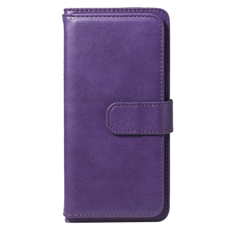 For Xiaomi Redmi 10X 5G / Redmi 10X Pro 5G Multifunctional Magnetic Copper Buckle Horizontal Flip Solid Color Leather Case with 10 Card Slots & Wallet & Holder & Photo Frame