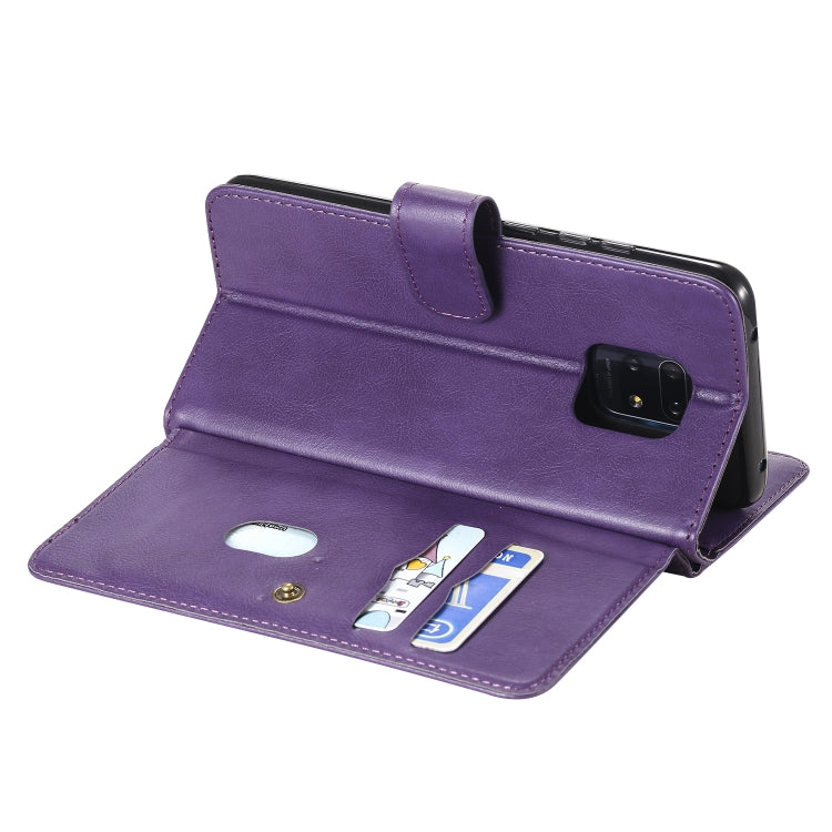 For Xiaomi Redmi 10X 5G / Redmi 10X Pro 5G Multifunctional Magnetic Copper Buckle Horizontal Flip Solid Color Leather Case with 10 Card Slots & Wallet & Holder & Photo Frame