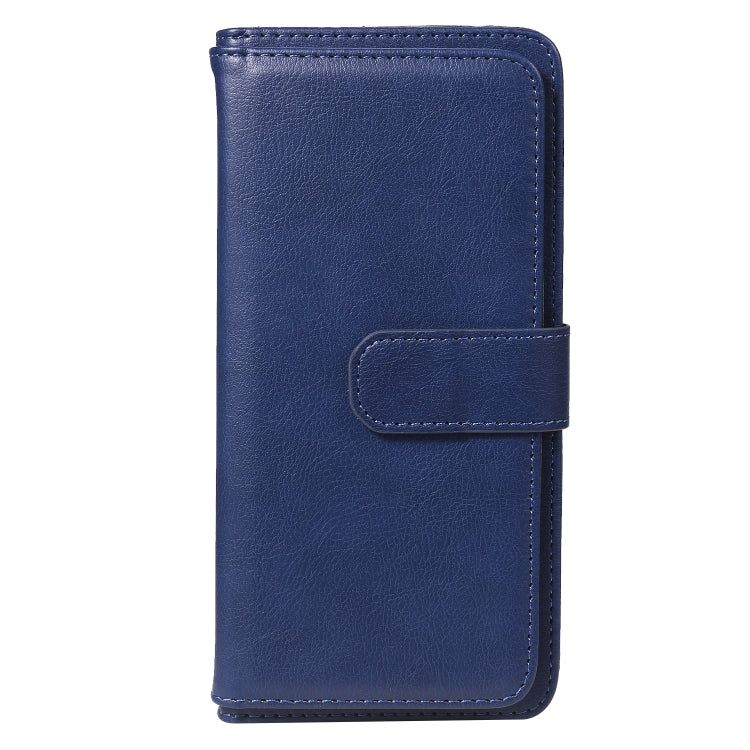 For Xiaomi Redmi 10X 5G / Redmi 10X Pro 5G Multifunctional Magnetic Copper Buckle Horizontal Flip Solid Color Leather Case with 10 Card Slots & Wallet & Holder & Photo Frame