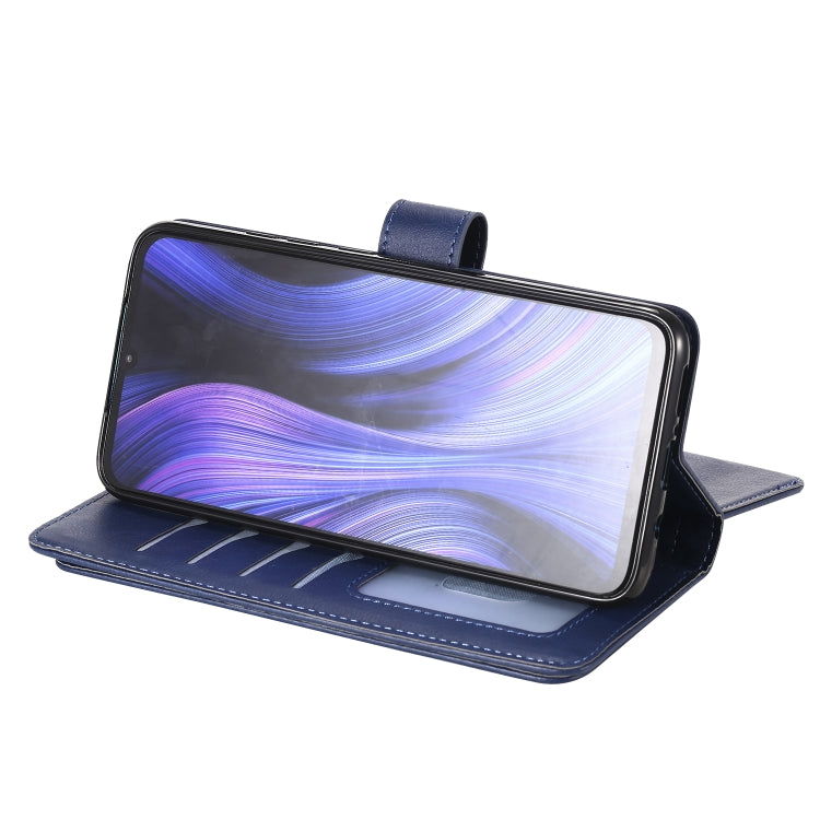 For Xiaomi Redmi 10X 5G / Redmi 10X Pro 5G Multifunctional Magnetic Copper Buckle Horizontal Flip Solid Color Leather Case with 10 Card Slots & Wallet & Holder & Photo Frame