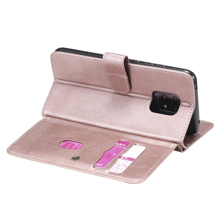 For Xiaomi Redmi 10X 5G / Redmi 10X Pro 5G Multifunctional Magnetic Copper Buckle Horizontal Flip Solid Color Leather Case with 10 Card Slots & Wallet & Holder & Photo Frame