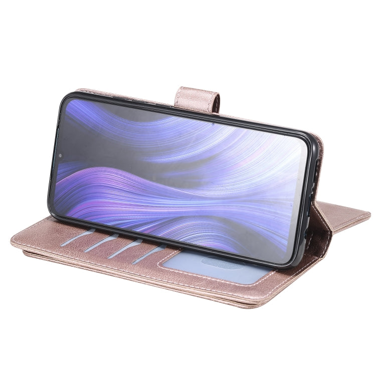 For Xiaomi Redmi 10X 5G / Redmi 10X Pro 5G Multifunctional Magnetic Copper Buckle Horizontal Flip Solid Color Leather Case with 10 Card Slots & Wallet & Holder & Photo Frame