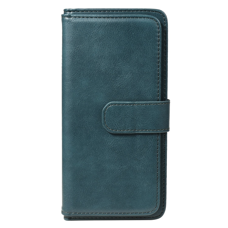 For Xiaomi Redmi Note 8 Multifunctional Magnetic Copper Buckle Horizontal Flip Solid Color Leather Case with 10 Card Slots & Wallet & Holder & Photo Frame