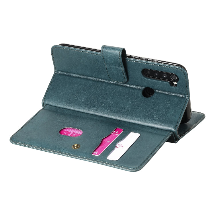 For Xiaomi Redmi Note 8 Multifunctional Magnetic Copper Buckle Horizontal Flip Solid Color Leather Case with 10 Card Slots & Wallet & Holder & Photo Frame