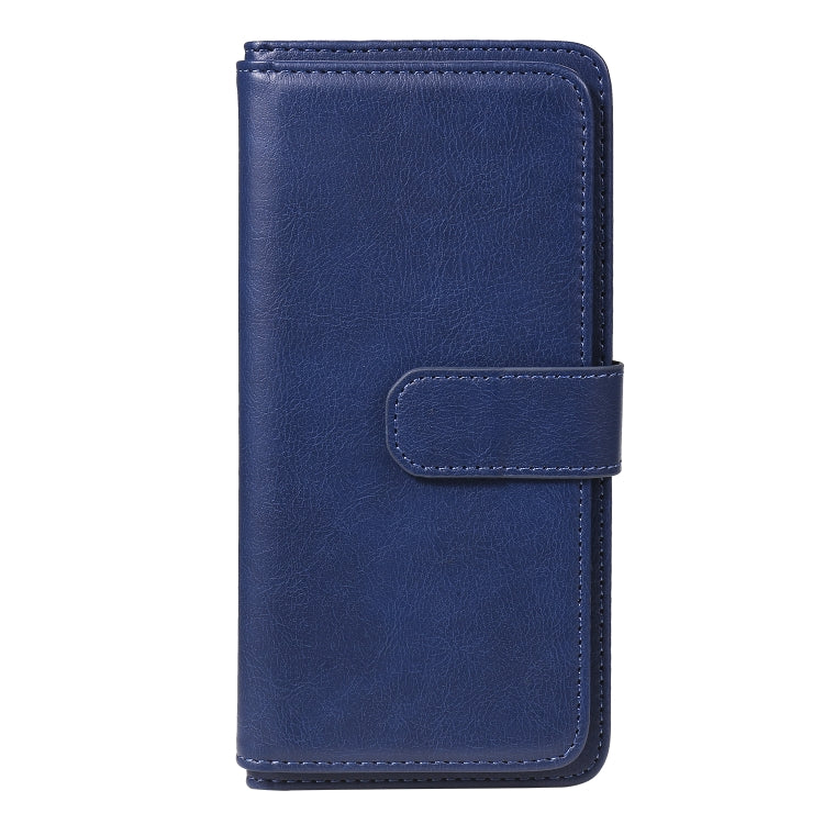 For Xiaomi Redmi Note 8 Multifunctional Magnetic Copper Buckle Horizontal Flip Solid Color Leather Case with 10 Card Slots & Wallet & Holder & Photo Frame