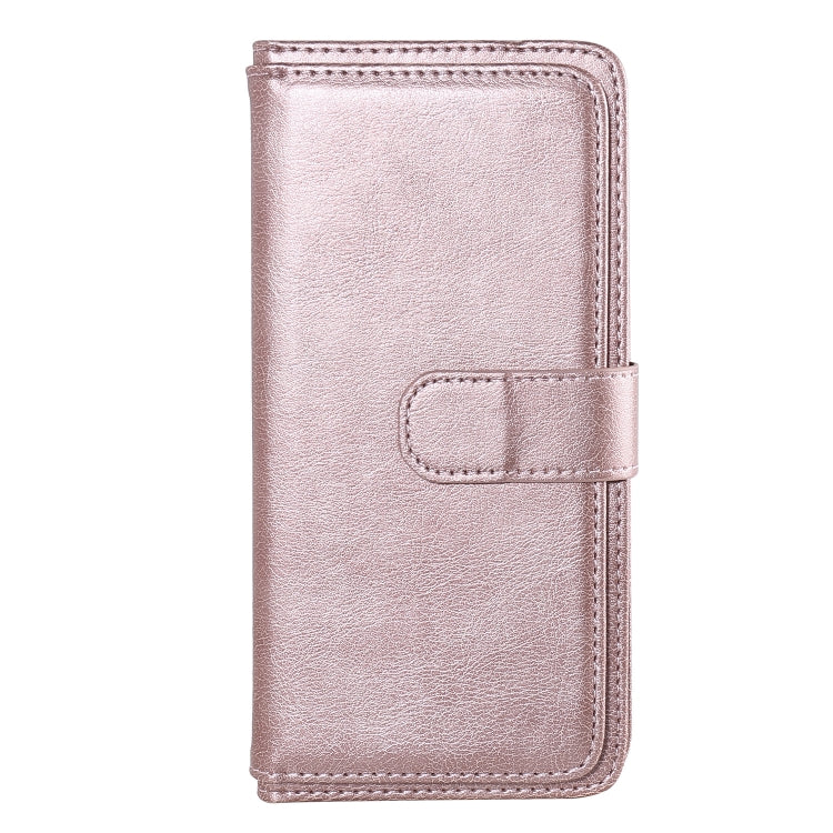 For Xiaomi Redmi Note 8 Multifunctional Magnetic Copper Buckle Horizontal Flip Solid Color Leather Case with 10 Card Slots & Wallet & Holder & Photo Frame
