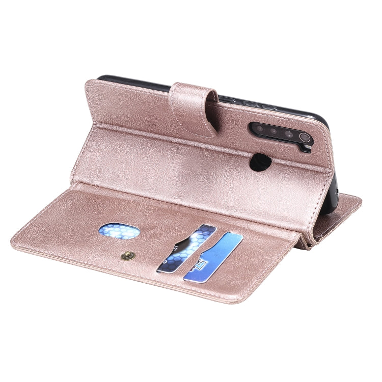 For Xiaomi Redmi Note 8 Multifunctional Magnetic Copper Buckle Horizontal Flip Solid Color Leather Case with 10 Card Slots & Wallet & Holder & Photo Frame