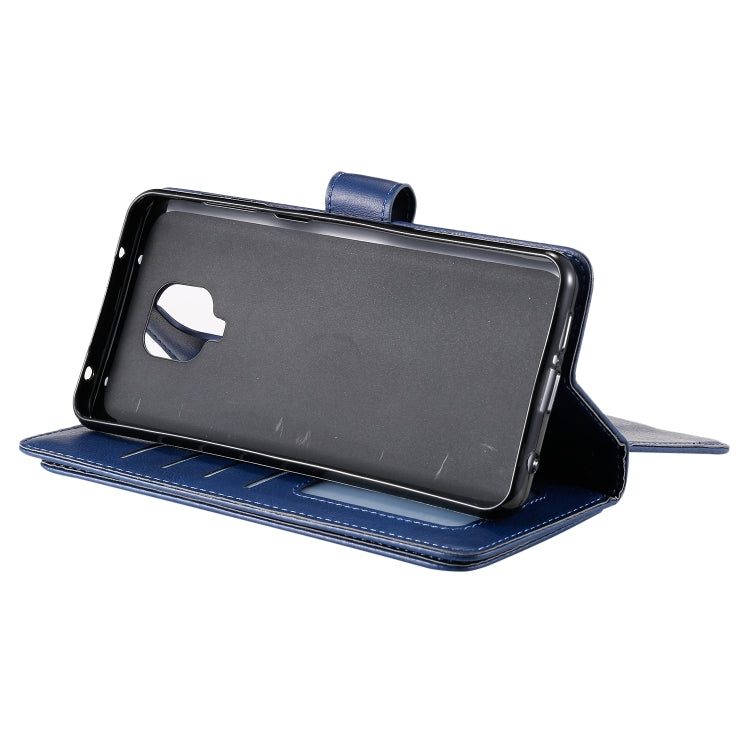 For Xiaomi Redmi Note 9S Multifunctional Magnetic Copper Buckle Horizontal Flip Solid Color Leather Case with 10 Card Slots & Wallet & Holder & Photo Frame