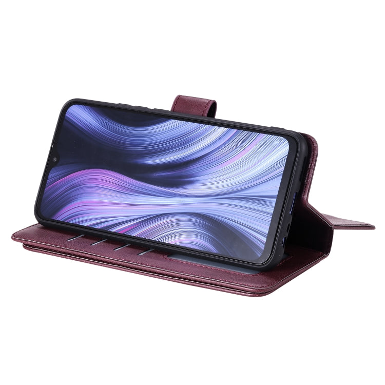 For Xiaomi Redmi 9 Multifunctional Magnetic Copper Buckle Horizontal Flip Solid Color Leather Case with 10 Card Slots & Wallet & Holder & Photo Frame