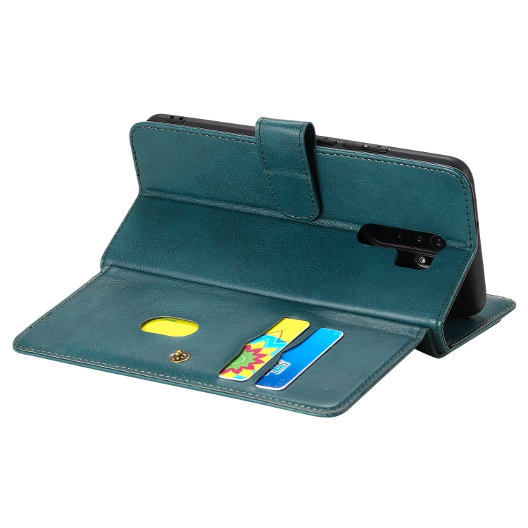 For Xiaomi Redmi 9 Multifunctional Magnetic Copper Buckle Horizontal Flip Solid Color Leather Case with 10 Card Slots & Wallet & Holder & Photo Frame