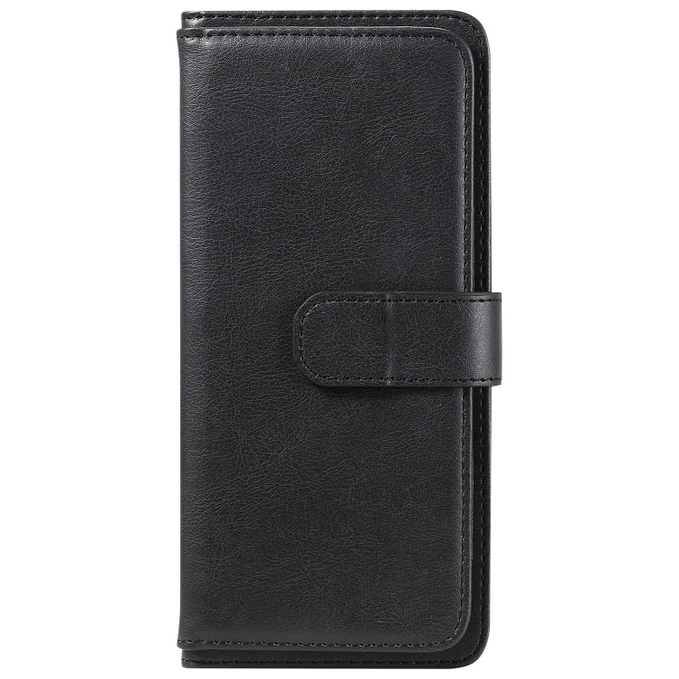 For Xiaomi Redmi 9 Multifunctional Magnetic Copper Buckle Horizontal Flip Solid Color Leather Case with 10 Card Slots & Wallet & Holder & Photo Frame