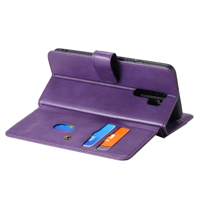 For Xiaomi Redmi 9 Multifunctional Magnetic Copper Buckle Horizontal Flip Solid Color Leather Case with 10 Card Slots & Wallet & Holder & Photo Frame