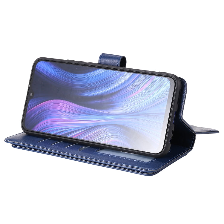 For Xiaomi Redmi 9 Multifunctional Magnetic Copper Buckle Horizontal Flip Solid Color Leather Case with 10 Card Slots & Wallet & Holder & Photo Frame