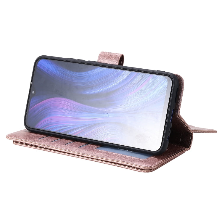 For Xiaomi Redmi 9 Multifunctional Magnetic Copper Buckle Horizontal Flip Solid Color Leather Case with 10 Card Slots & Wallet & Holder & Photo Frame