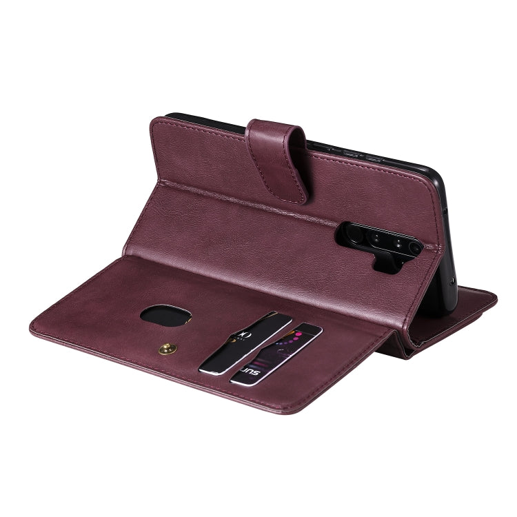 For Xiaomi Redmi Note 8 Pro Multifunctional Magnetic Copper Buckle Horizontal Flip Solid Color Leather Case with 10 Card Slots & Wallet & Holder & Photo Frame