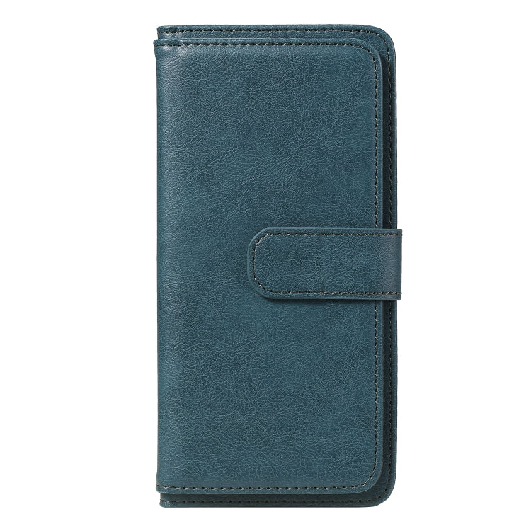 For Xiaomi Redmi Note 8 Pro Multifunctional Magnetic Copper Buckle Horizontal Flip Solid Color Leather Case with 10 Card Slots & Wallet & Holder & Photo Frame
