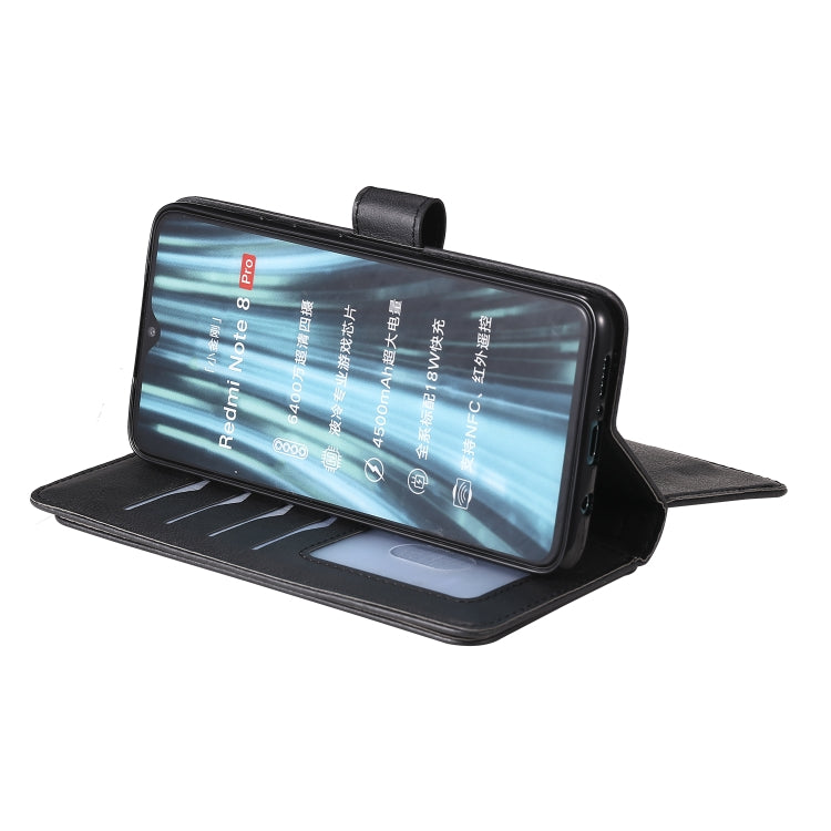 For Xiaomi Redmi Note 8 Pro Multifunctional Magnetic Copper Buckle Horizontal Flip Solid Color Leather Case with 10 Card Slots & Wallet & Holder & Photo Frame