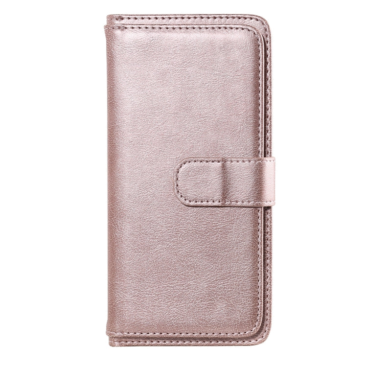For Xiaomi Redmi Note 8 Pro Multifunctional Magnetic Copper Buckle Horizontal Flip Solid Color Leather Case with 10 Card Slots & Wallet & Holder & Photo Frame