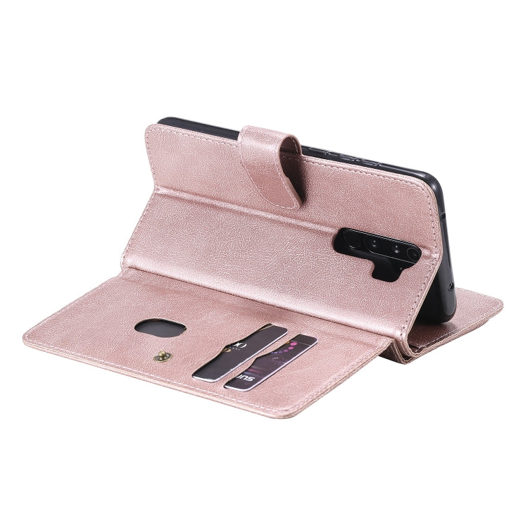 For Xiaomi Redmi Note 8 Pro Multifunctional Magnetic Copper Buckle Horizontal Flip Solid Color Leather Case with 10 Card Slots & Wallet & Holder & Photo Frame