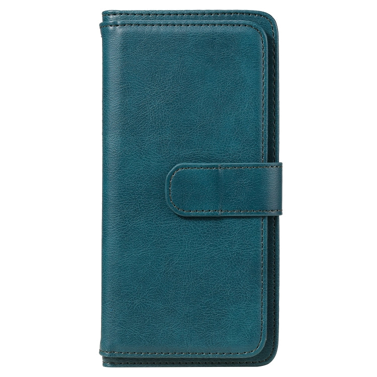 For Xiaomi Mi 10 Lite Multifunctional Magnetic Copper Buckle Horizontal Flip Solid Color Leather Case with 10 Card Slots & Wallet & Holder & Photo Frame