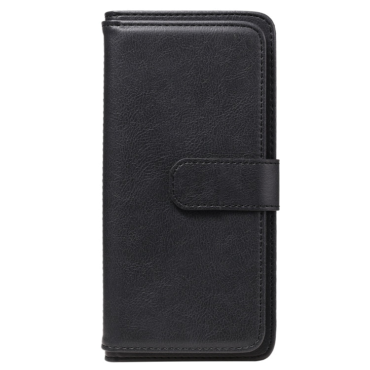 For Xiaomi Mi 10 Lite Multifunctional Magnetic Copper Buckle Horizontal Flip Solid Color Leather Case with 10 Card Slots & Wallet & Holder & Photo Frame