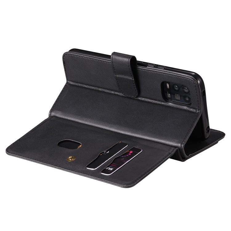 For Xiaomi Mi 10 Lite Multifunctional Magnetic Copper Buckle Horizontal Flip Solid Color Leather Case with 10 Card Slots & Wallet & Holder & Photo Frame