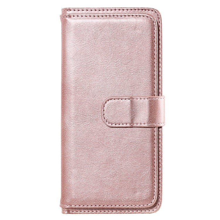 For Xiaomi Mi 10 Lite Multifunctional Magnetic Copper Buckle Horizontal Flip Solid Color Leather Case with 10 Card Slots & Wallet & Holder & Photo Frame