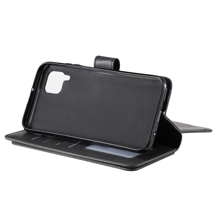 For Huawei P40 Lite Multifunctional Magnetic Copper Buckle Horizontal Flip Solid Color Leather Case with 10 Card Slots & Wallet & Holder & Photo Frame