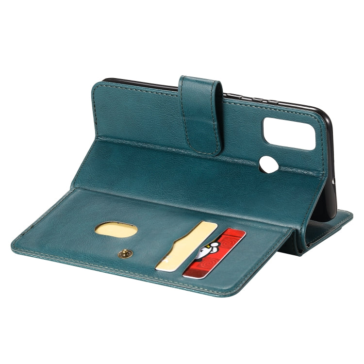 For Huawei P Smart(2020) Multifunctional Magnetic Copper Buckle Horizontal Flip Solid Color Leather Case with 10 Card Slots & Wallet & Holder & Photo Frame